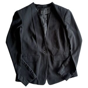 BCBGMAXAZRIA Tailored Designer Lined Classic Black Blazer Women’s Quiet Luxury